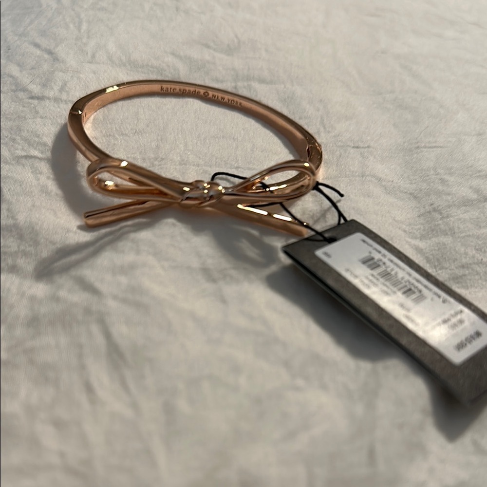 Kate Spade Rose Gold Bow Bangle - new with tags!